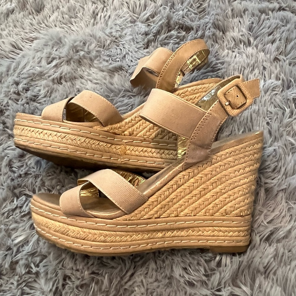 Charles David Wedge Espadrilles, Size 8